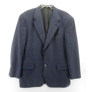 VINTAGE Aquascutum Of London Sport Coat 40 Blazer Tweed Windowpane *